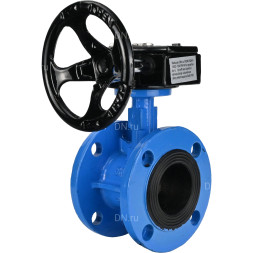 Затвор дисковый поворотный WBV1313E-2W-F-H Ду150 Ру16 фланцевый, корпус - чугун GGG40, диск - чугун GGG40, уплотнение - EPDM, с редуктором RDN RQN4-500Z-T30