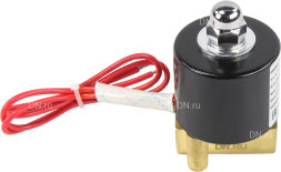 Клапан электромагнитный VS100-VT-NC-24VAC 1/8″ Ду6 Ру10 прямого действия двухходовой, корпус - латунь, присоединение - внутренняя резьба, уплотнение - VITON, нормально-закрытый, катушка - 24 В AC