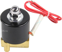 Клапан электромагнитный VS100-VT-NC-24VAC 1/8″ Ду6 Ру10 прямого действия двухходовой, корпус - латунь, присоединение - внутренняя резьба, уплотнение - VITON, нормально-закрытый, катушка - 24 В AC