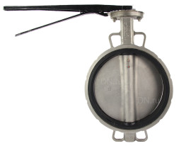 Затвор дисковый поворотный WBV3232E-2W-Fb-H Ду300 Ру16 межфланцевый, корпус - нержавеющая сталь 316L, диск - нержавеющая сталь 316L, уплотнение - EPDM, с рукояткой, квадрат 22x22, F10