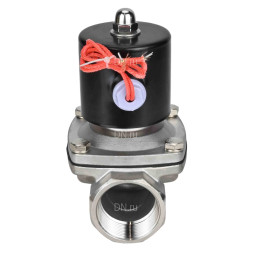 Клапан электромагнитный VS131-VT-NC-220VAC 3/8″ Ду10 Ру10, соленоидный двухходовой, корпус - нержавеющая сталь 304, уплотнение - Viton, резьбовой, нормально-закрытый, прямого действия, катушка - 220В