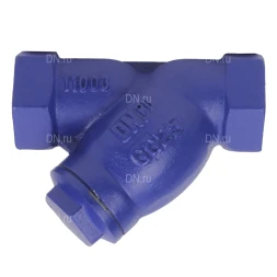 Фильтр сетчатый FMY1131PPL-T 1 1/2″ Ду40 Ру16 резьбовой L=160, корпус чугун GGG25, сетка SS304, уплотнение PPL, Y-образный