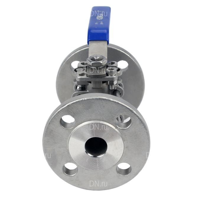 Кран шаровой BV3131P(3pc)-FP-F-ISO-H Ду25 Ру40, полнопроходной, трехсоставной, сталь 304, уплотнение - PTFE, фланцевый, с ISO-фланцем в Барнауле