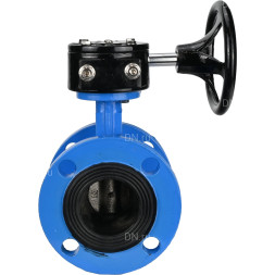 Затвор дисковый поворотный WBV1313E-2W-F-H Ду80 Ру16 фланцевый, корпус - чугун GGG40, диск - чугун GGG40, уплотнение - EPDM, с редуктором RDN RQN1-150Z-T24