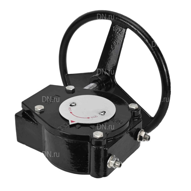 Редуктор RDN RQN5-500Z-T30 Ру16 для четвертьоборотной запорно-регулирующей арматуры, корпус - алюминиевый сплав, квадрат штока 22х22, F10 в Барнауле