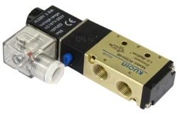 Пневмораспределитель 4V210-08 AC220V 1/4″ моностабильный, пятиканальный, для шиберных задвижек с пневмоцилиндром