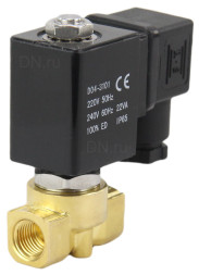 Клапан электромагнитный VS700-PT-NC-220VAC 2″ Ду50 Ру10 соленоидный двухходовой, корпус - латунь, уплотнение - PTFE, присоединение - внутренняя резьба, прямого действия, нормально закрытый, с нулевым перепадом давления, катушка - 220В
