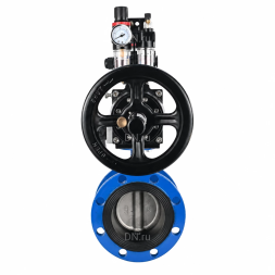 Затвор дисковый поворотный WBV1331E-2W-F-H Ду50 Ру16 фланцевый, корпус - чугун GGG40, диск - нержавеющая сталь 304, уплотнение - EPDM, с пневмоприводом PA-DA-105-1, 4M310-08 DC24V, APL-210N и AFC2000