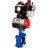 Затвор дисковый поворотный WBV1616E-2W-Fb-H Ду100 Ру16 LUG корпус - чугун QT450, диск - чугун QT450, уплотнение - EPDM, с пневмоприводом PA-SA-130, пневмораспределителем 4M310-08 DC24V, БКВ APL-510N EX и БПВ AFC2000 в Барнауле