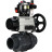 Кран шаровой BV4242E-FP-GRM-ISO Дн15 Ру10 полнопроходной, корпус - НПВХ, шар - НПВХ, уплотнение - EPDM, с пневмоприводом PA-DA-105-1, пневмораспределителем 4M310-08 AC220V, БКВ APL-510N EX и БПВ AFC2000 в Барнауле