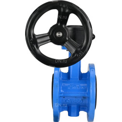 Затвор дисковый поворотный WBV1313E-2W-F-H Ду125 Ру16 фланцевый, корпус - чугун GGG40, диск - чугун GGG40, уплотнение - EPDM, с редуктором HAM RQN2-300Z-T37