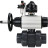 Кран шаровой BV4242E-FP-GRM-ISO Дн32 Ру10 полнопроходной, корпус - НПВХ, шар - НПВХ, уплотнение - EPDM, с пневмоприводом PA-DA-105-1, пневмораспределителем 4M310-08 AC220V, БКВ APL-510N EX и БПВ AFC2000 в Барнауле