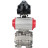 Кран шаровой BV3232P(3pc)-FP-SW-ISO-H Ду80 Ру63 полнопроходной, корпус - нержавеющая сталь SS316, под приварку, с пневмоприводом PA-DA-105, БКВ APL-510N EX в Барнауле