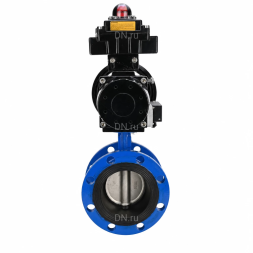 Затвор дисковый поворотный WBV1331E-2W-F-H Ду50 Ру16 фланцевый, корпус - чугун GGG40, диск - нержавеющая сталь 304, уплотнение - EPDM, с пневмоприводом PA-DA-105-1, 4M310-08 DC24V и APL-410N EX