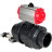 Кран шаровой BV4242E-FP-GRM-ISO Дн80 Ру10 полнопроходной, корпус - НПВХ, шар - НПВХ, уплотнение - EPDM, с пневмоприводом PA-SA-065 и пневмораспределителем 4V320-10 AC220V в Барнауле