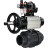 Кран шаровой BV4242E-FP-GRM-ISO Дн65 Ру10 полнопроходной, корпус - НПВХ, шар - НПВХ, уплотнение - EPDM, с пневмоприводом PA-DA-105-1, пневмораспределителем 4M310-08 AC220V, БКВ APL-510N EX и БПВ AFC2000 в Барнауле