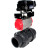 Кран шаровой BV4242E-FP-GRM-ISO Дн25 Ру10 полнопроходной, корпус - НПВХ, шар - НПВХ, уплотнение - EPDM, с пневмоприводом PA-SA-052 и пневмопозиционером YT-1000RSN без обратной связи в Барнауле