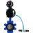 Затвор дисковый поворотный WBV1616E-2W-Fb-H Ду125 Ру16 LUG корпус - чугун QT450, диск - чугун QT450, уплотнение - EPDM, с пневмоприводом PA-DA-105-1, пневмораспределителем 4V320-10 AC220V, БКВ APL-510N EX и БПВ AFC2000 в Барнауле
