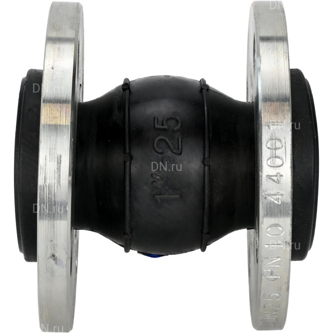 Компенсатор резиновый CR-E25-F Ду40 Ру16, резиновая вставка (корпус) - EPDM, тип присоединения - фланцевый, материал фланцев - сталь углеродистая оцинкованная в Барнауле