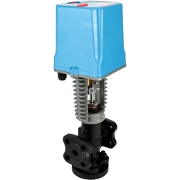 Клапан запорно-регулирующий VSR1-13V-PED-F Ду100 Ру16 Kv150м3/ч, односедельный, фланцевый, корпус - чугун EN-JS1025, уплотнение - фторкаучук (Viton, FPM) с электроприводом XCK220-3000 AC220В