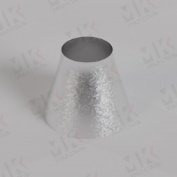 Переход 108х4-76х3.5 оцинкованный концентрический сварной