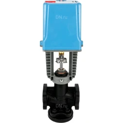 Клапан запорно-регулирующий VSR1-13V-PED-F Ду125 Ру16 Kv220м3/ч, односедельный, фланцевый, корпус - чугун EN-JS1025, уплотнение - фторкаучук (Viton, FPM) с электроприводом XCK220-3000 AC220В