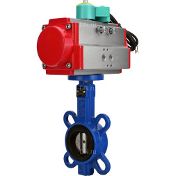 Затвор дисковый поворотный WBV1413E-2W-Fb-H Ду50 Ру16, корпус - чугун GGG50, диск - чугун GGG40, уплотнение - EPDM, с пневмоприводом PA-SA-083 и магнитным переключателем ALS200D