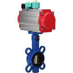 Затвор дисковый поворотный WBV1413E-2W-Fb-H Ду50 Ру16, корпус - чугун GGG50, диск - чугун GGG40, уплотнение - EPDM, с пневмоприводом PA-SA-083 и магнитным переключателем ALS200D