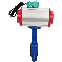 Затвор дисковый поворотный WBV1413E-2W-Fb-H Ду50 Ру16, корпус - чугун GGG50, диск - чугун GGG40, уплотнение - EPDM, с пневмоприводом PA-SA-083 и магнитным переключателем ALS200D