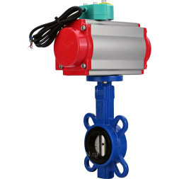 Затвор дисковый поворотный WBV1413E-2W-Fb-H Ду50 Ру16, корпус - чугун GGG50, диск - чугун GGG40, уплотнение - EPDM, с пневмоприводом PA-SA-083 и магнитным переключателем ALS200D