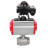 Кран шаровой BV3232P(2pc)-FP-T-ISO-H 3/4“ Ду20 Ру63 полнопроходной двухходовой, нержавеющая сталь SS316, внутренняя резьба, уплотнение - PTFE, с пневмоприводом двойного действия PA-DA-52 и БКВ APL-410N EX в Барнауле