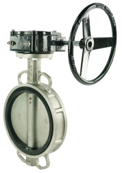 Затвор дисковый поворотный WBV3232E-2W-Fb-H Ду40 Ру16 межфланцевый, корпус - нержавеющая сталь 316L, диск - нержавеющая сталь 316L, уплотнение - EPDM, с редуктором RDN RQN1-150Z-T24