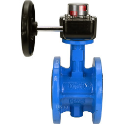 Затвор дисковый поворотный WBV1313E-2W-F-H Ду200 Ру16 фланцевый, корпус - чугун GGG40, диск - чугун GGG40, уплотнение - EPDM, с редуктором HGB RQN3-680Z