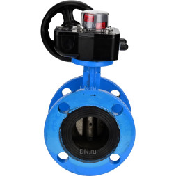 Затвор дисковый поворотный WBV1313E-2W-F-H Ду200 Ру16 фланцевый, корпус - чугун GGG40, диск - чугун GGG40, уплотнение - EPDM, с редуктором HGB RQN3-680Z