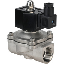 Клапан электромагнитный VS331-NT-NC-24VAC 1 1/2″ Ду40 Ру10 прямого действия двухходовой, корпус - сталь нержавеющая 304, присоединение - внутренняя резьба, уплотнение - NBR, нормально-закрытый, катушка - 24 В AC