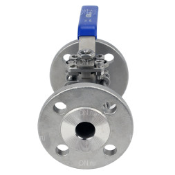 Кран шаровой BV3232P(3pc)-FP-F-ISO-H Ду100 Ру16, полнопроходной, трехсоставной, нержавеющая сталь 316, уплотнение - PTFE, фланцевый, с ISO-фланцем,  17х17,  F07/F10