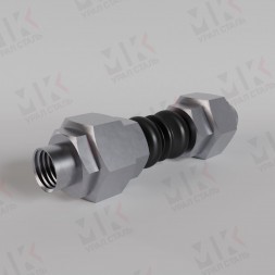 Муфтовый компенсатор EPDM Ду32 Ру16 резиновый сильфонный