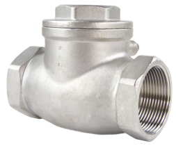 Клапан обратный VC3232P-T 3″ Ду80 Ру16 муфтовый, поворотный, корпус - нержавеющая сталь, диск - нержавеющая сталь, уплотнение - PTFE