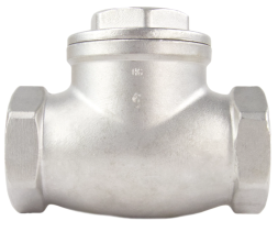 Клапан обратный VC3232P-T 3″ Ду80 Ру16 муфтовый, поворотный, корпус - нержавеющая сталь, диск - нержавеющая сталь, уплотнение - PTFE