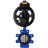 Затвор дисковый поворотный WBV1616N-2W-Fb-H Ду125 Ру16 LUG корпус - чугун QT450, диск - чугун QT450, уплотнение - NBR, с пневмоприводом PA-DA-105-1, пневмораспределителем 4M310-08 DC24V и БКВ APL-410N EX в Барнауле