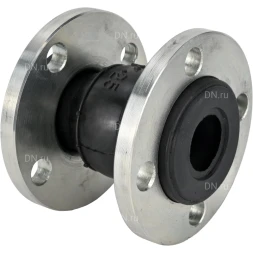 Компенсатор резиновый CR-E25-F Ду250 Ру16, резиновая вставка (корпус) - EPDM, тип присоединения - фланцевый, материал фланцев - сталь углеродистая оцинкованная