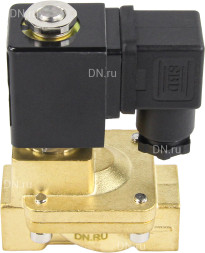 Клапан электромагнитный VS400-NT-NC-24VDC 1/2″ Ду15 Ру16, соленоидный двухходовой, корпус - латунь, уплотнение - NBR, резьбовой, нормально-закрытый, пилотный, катушка - 24В