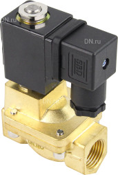 Клапан электромагнитный VS400-NT-NC-24VDC 1/2″ Ду15 Ру16, соленоидный двухходовой, корпус - латунь, уплотнение - NBR, резьбовой, нормально-закрытый, пилотный, катушка - 24В