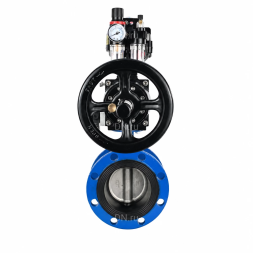 Затвор дисковый поворотный WBV1331E-2W-F-H Ду50 Ру16 фланцевый, корпус - чугун GGG40, диск - нержавеющая сталь 304, уплотнение - EPDM, с пневмоприводом PA-DA-105-1, 4M310-08 DC24V, APL-510N EX и AFC2000