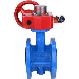 Затвор дисковый поворотный WBV1313E-2W-F-H Ду125 Ру16 фланцевый, корпус - чугун GGG40, диск - чугун GGG40, уплотнение - EPDM, с редуктором HGBF RQN2-320Z