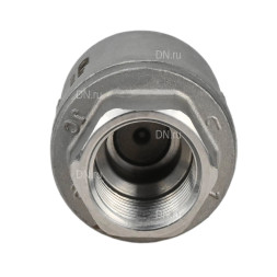 Клапан обратный VCS3232P-T 1″ 1/4 Ду32 Ру16 резьбовой, пружинный, корпус - нержавеющая сталь 316, диск - нержавеющая сталь 316, уплотнение - металл