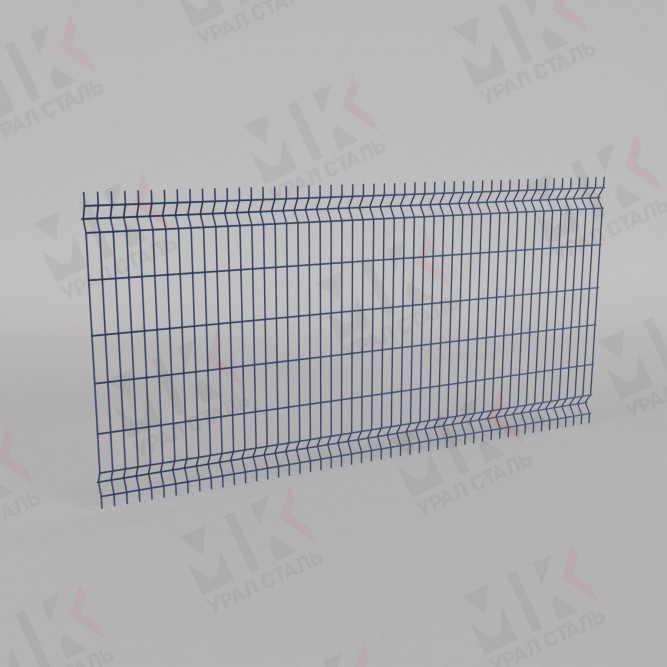 3Д забор синий (RAL 5005) 2500х3000х3 Profi в Барнауле