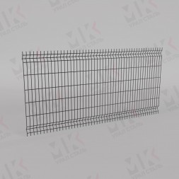 3Д забор черный (RAL 9005) 2500х3000х3 Profi