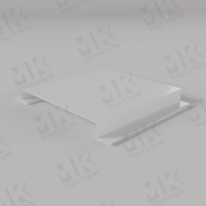Линеарная панель гладкая с открытыми торцами 24хС/20 RAL9003 Белый в Барнауле