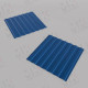 Профилированный лист для забора НС-35 1000 мм А Полиэстер 0,45 мм RAL5005 Сигнальный синий